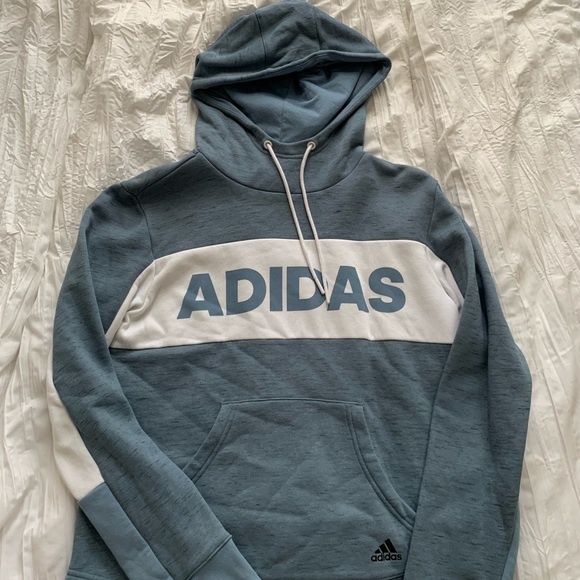 adidas Tops - ADIDAS HOODED SWEATSHIRT (grey)